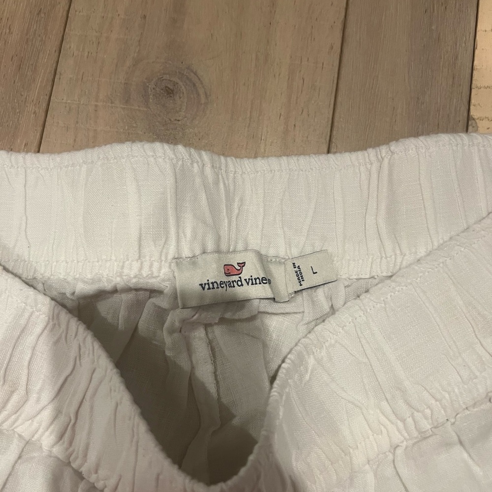 Vineyard Vines White Linen Pants